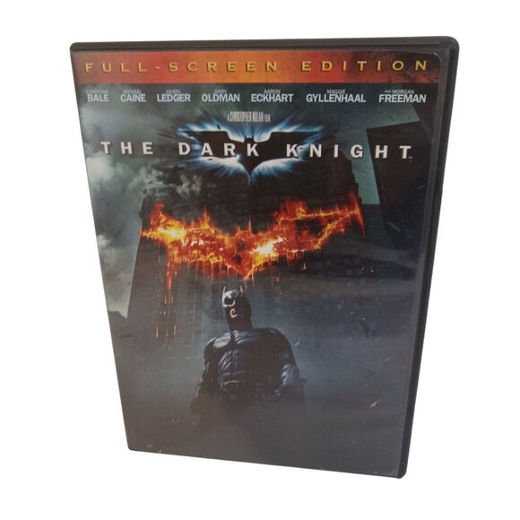 DVD Movie Case Only The Dark Knight With Manual Black Red White - Picture 4 of 4